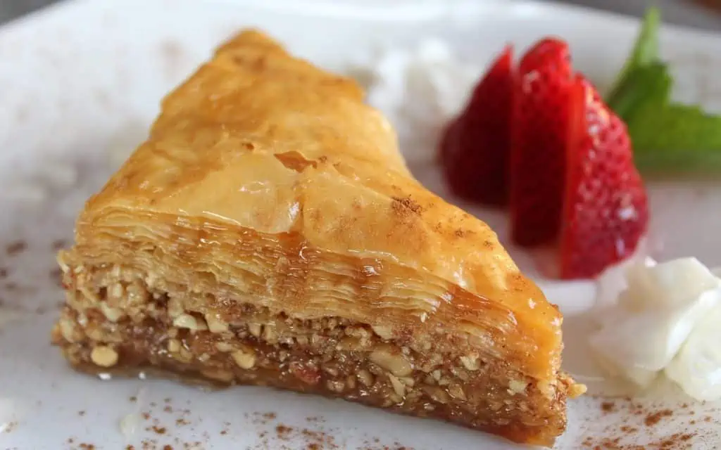 Definitely save room for dessert - the baklava is divine!