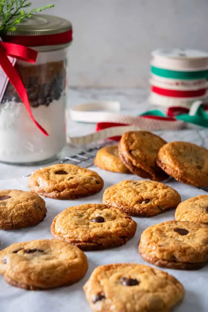 Nestle Tollhouse Main Street USA Bakery inspired Chocolate Chip Cookies in a gift jar