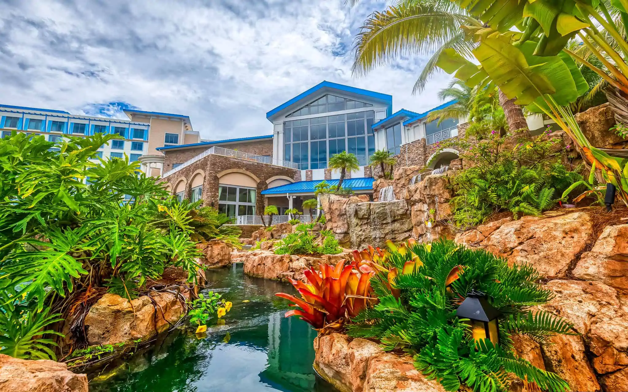 Sapphire Falls Resort exterior.